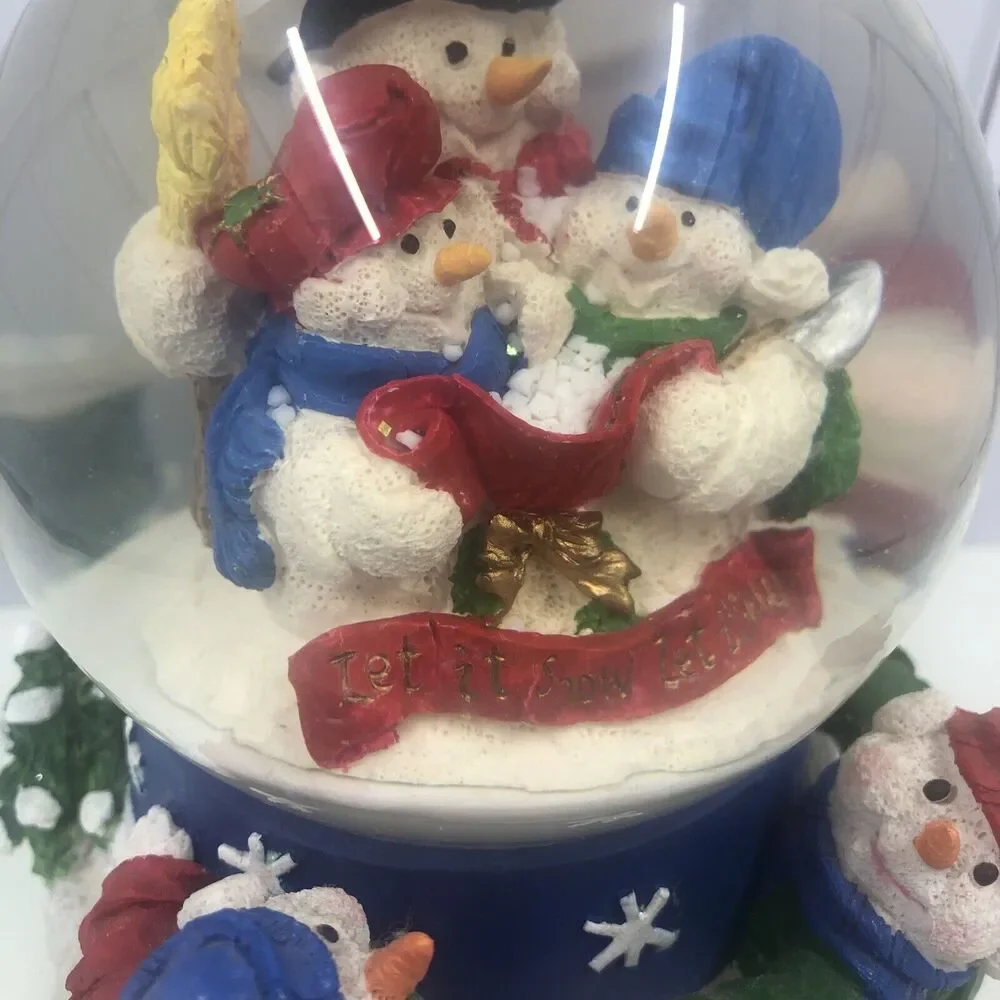 Christmas Snowman Musical Snow Globe- plays White Christmas. Approx 5 “ Tall